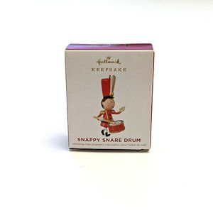 2021 Hallmark Keepsake Snappy Snare Drum Miniature Xmas Christmas Ornament New